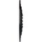 Ekena Millwork Warsaw Ceiling Medallion (Fits Canopies up to 3 1/2"), 18"OD x 3 1/2"ID x 1 3/8"P, Jet Black CM18WABLF - alternate 3